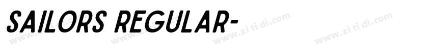 Sailors Regular字体转换